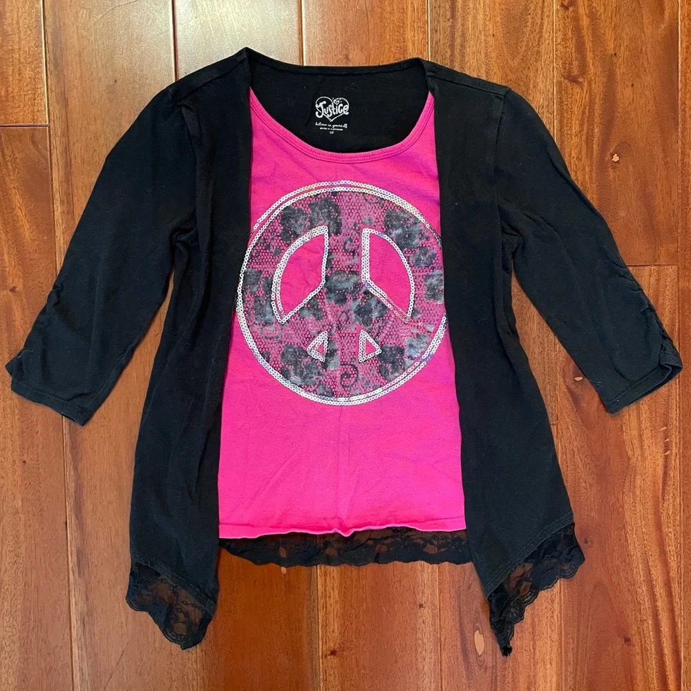 🔥BUNDLE🔥 Justice 8-piece mix & match coordinates sequins Girls size 10